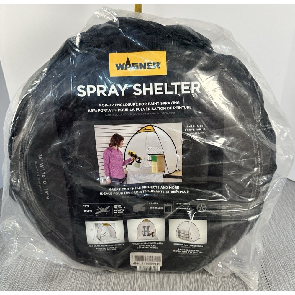 Wagner Spray Shelter Small Pop-Up Enclosure For Paint Spraying 35"x30"x39" NIB